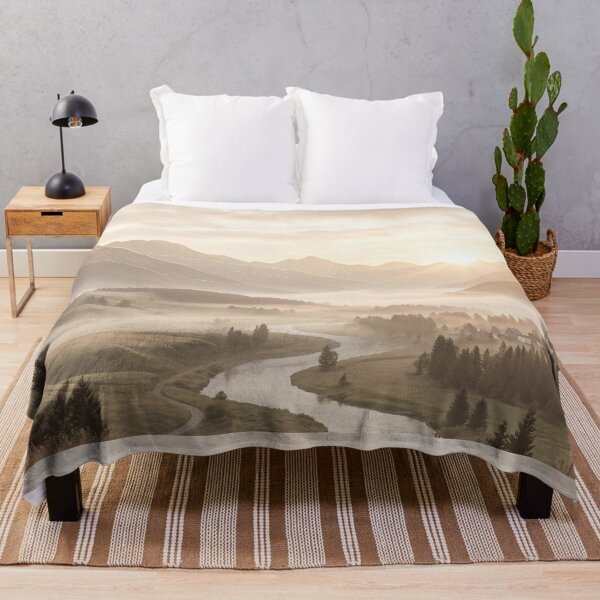 Item preview, Serene Mountain Valley Sunrise Sacred Geometry Lines | Monkeybusiness designed and sold by monkeybusiness.pt.
