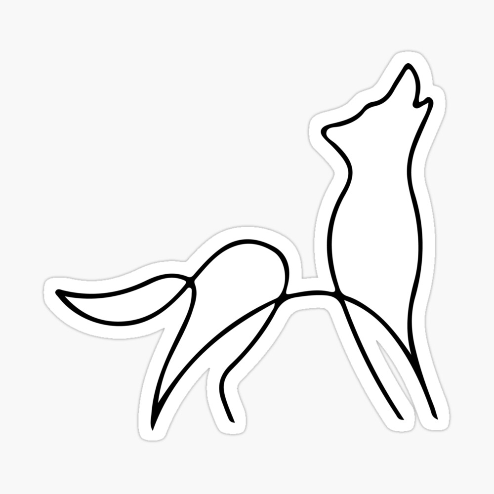 Picasso Wolf Art Minimal Wolf Line Drawing Art Board Print By Dylanjaimz Redbubble