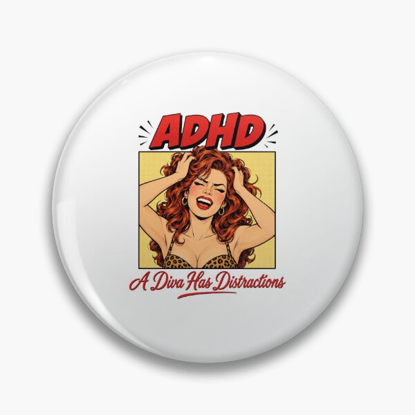 Item preview, ADHD Diva Pop Art Humor designed and sold by cerima.