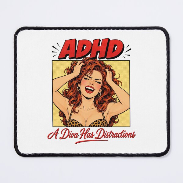Item preview, ADHD Diva Pop Art Humor designed and sold by cerima.