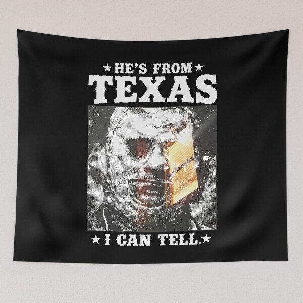 Item preview, He's from Texas I Can Tell Shirt Lone Star Scary Horror  designed and sold by mareix.