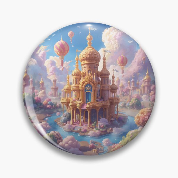 Item preview, Dreamy Fantasy Palace in Clouds designed and sold by ArcaneVisionArt.
