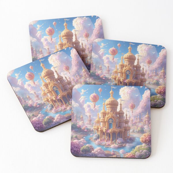 Item preview, Dreamy Fantasy Palace in Clouds designed and sold by ArcaneVisionArt.
