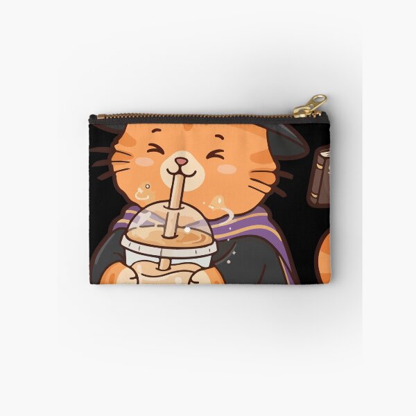 Item preview, Cute Cat Wizard Drinking Boba Tea designed and sold by Brexmore3.