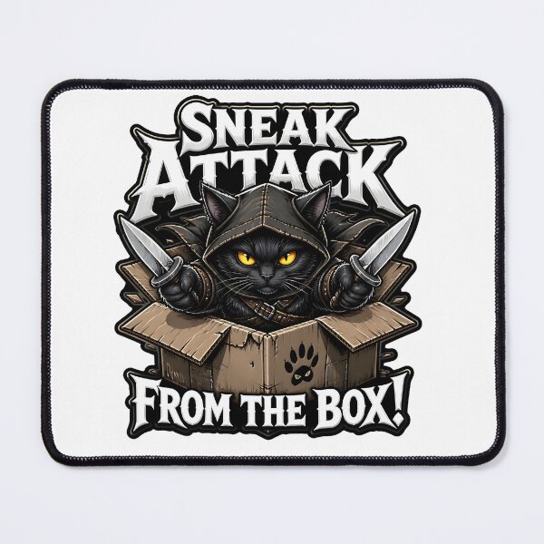 Item preview, Sneak Attack From The Box Cat Rogue Tabletop RPG tabletop game designed and sold by CleverRaccoon.