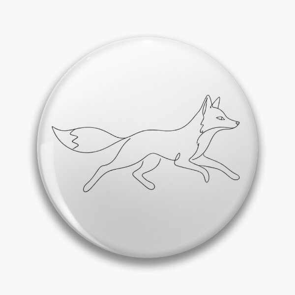 Item preview, Fox Single Line Art Minimalist Running Fox Design designed and sold by SoftLifeClub.