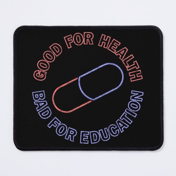 Item preview, Akira Neon Capsule Good For Health Bad For Education Pill Distressed designed and sold by Power Up Prints.