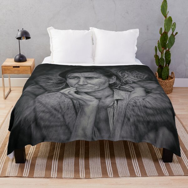 Item preview, Migrant mother Dorothea Lang´s iconic photograph grainy edit designed and sold by stevepaint.