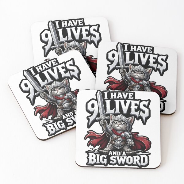 Item preview, I Have 9 Lives And A Big Sword Cat Fighter Tabletop RPG game designed and sold by CleverRaccoon.
