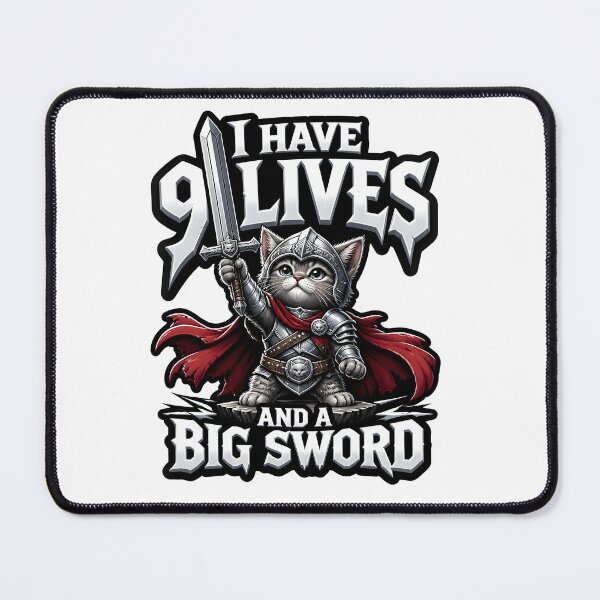 Item preview, I Have 9 Lives And A Big Sword Cat Fighter Tabletop RPG game designed and sold by CleverRaccoon.