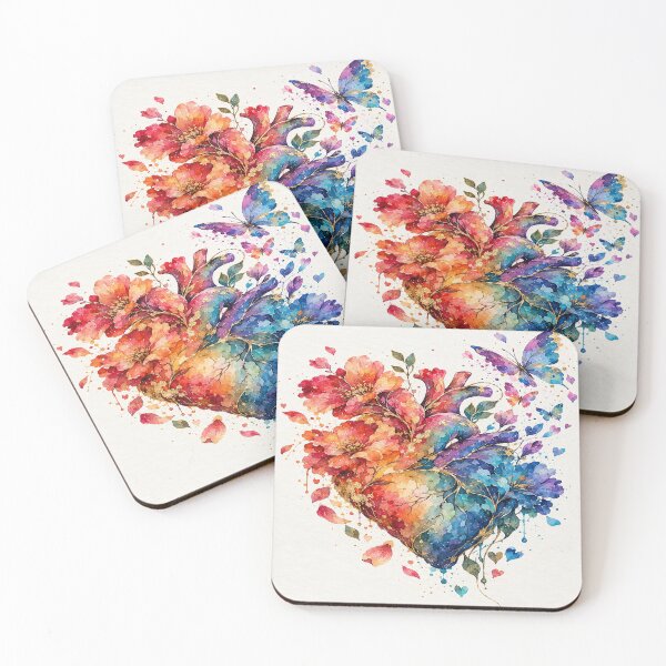 Item preview, Colorful Floral Heart Bloom designed and sold by DaryaArtFrance.