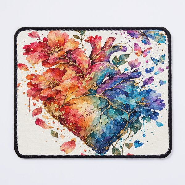 Item preview, Colorful Floral Heart Bloom designed and sold by DaryaArtFrance.