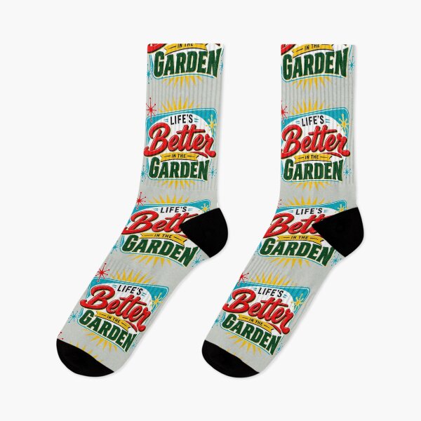 Item preview, Life’s Better in the Garden – Retro Gardening Quote designed and sold by American Fieldmark Studio.