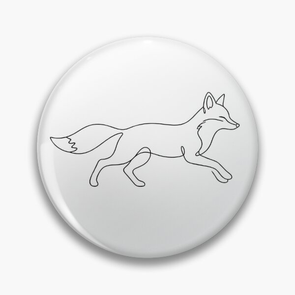 Item preview, Fox Single Line Art Minimalist Running Fox Design designed and sold by SoftLifeClub.