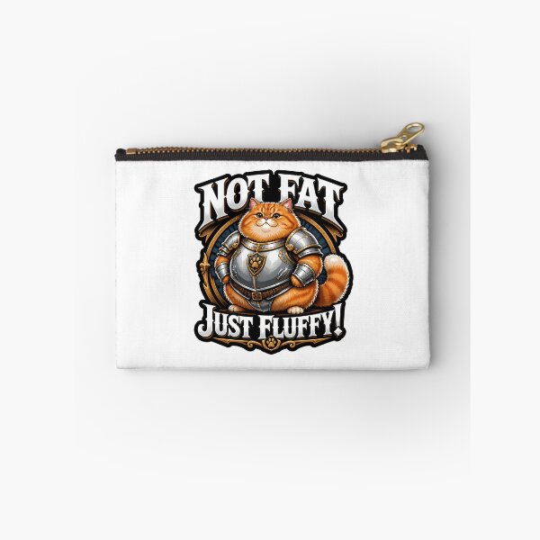 Item preview, Not Fat Just Fluffy Chubby Cat Knight Tabletop RPG warrior game designed and sold by CleverRaccoon.