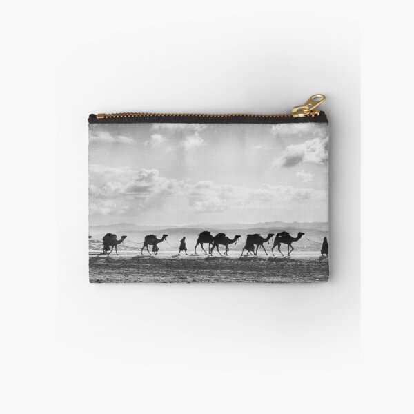 Item preview, Desert Caravan, Egyptian camel transport passing over Olivet, 1918 vintage black and white photograph designed and sold by Astrid Arkhangelsky.