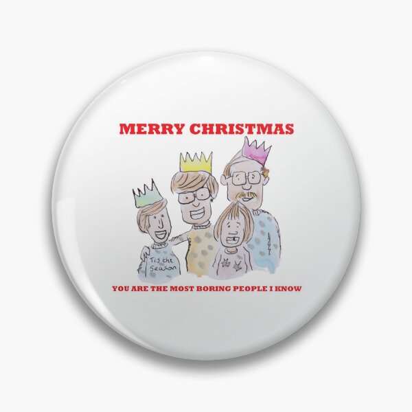 Item preview, merry christmas boring family designed and sold by Inky Fingers Illustrations.