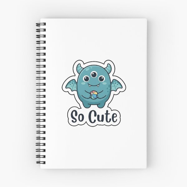 Item preview, So Cute Little Monster - Kawaii Halloween Character Typography Sticker designed and sold by SimpleP.