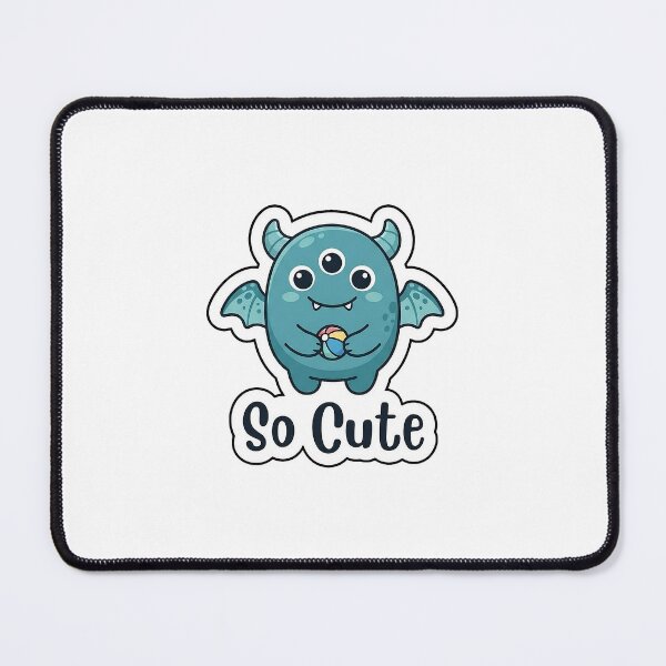 Item preview, So Cute Little Monster - Kawaii Halloween Character Typography Sticker designed and sold by SimpleP.