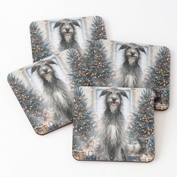 Item preview, Christmas - Scottish deerhounds designed and sold by aghnadarragh.