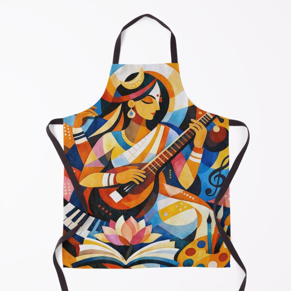 Item preview, Sarasvati illustration – Hindu Goddess of Wisdom and Knowledge designed and sold by GalleryKauffeld.