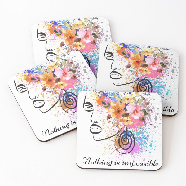 Item preview, Nothing is impossible -motivational quote design  designed and sold by She - artist creations .