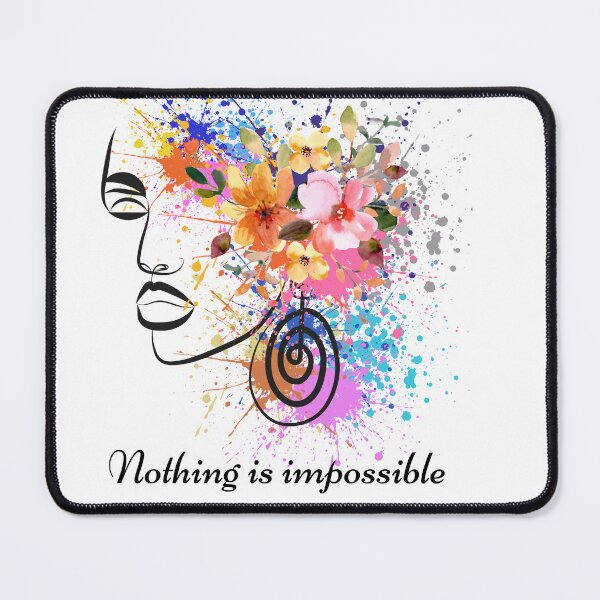Item preview, Nothing is impossible -motivational quote design  designed and sold by She - artist creations .