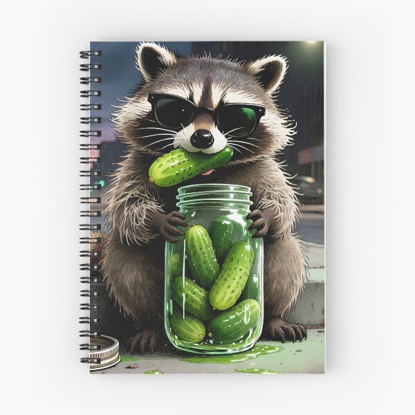 Item preview, Funny Raccoon Eating Pickles Meme Men Women T-Shirt designed and sold by MaciejRudzinsky.