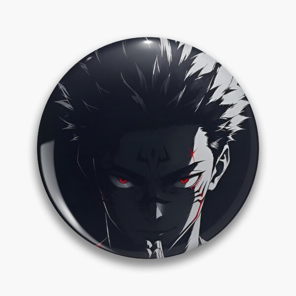 Item preview, Dark Cursed Warrior Red Eyes Anime Inspired Black White Art designed and sold by Dyan4.