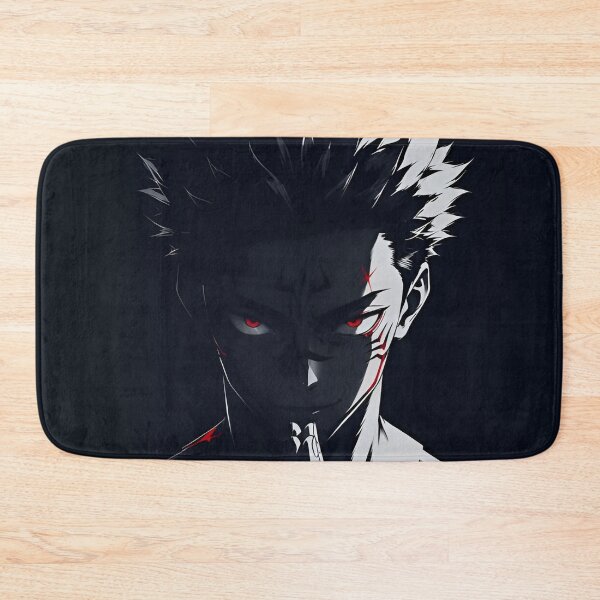 Item preview, Dark Cursed Warrior Red Eyes Anime Inspired Black White Art designed and sold by Dyan4.