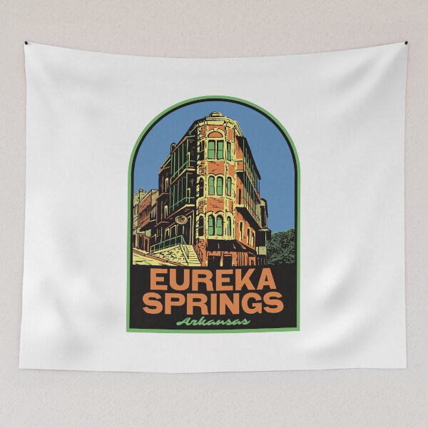 Item preview, Eureka Springs Arkansas Retro Historic Travel Illustration designed and sold by HalpinDesign.