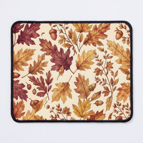 Item preview, Autumn Leaves & Acorns Pattern | Fall Seasonal Design designed and sold by ZanyPaintbrush.