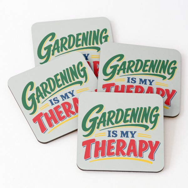 Item preview, Gardening Is My Therapy – Retro Gardener Quote designed and sold by American Fieldmark Studio.