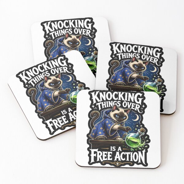Item preview, Knocking Things Over Is A Free Action Sorcerer Cat Tabletop RPG game designed and sold by CleverRaccoon.