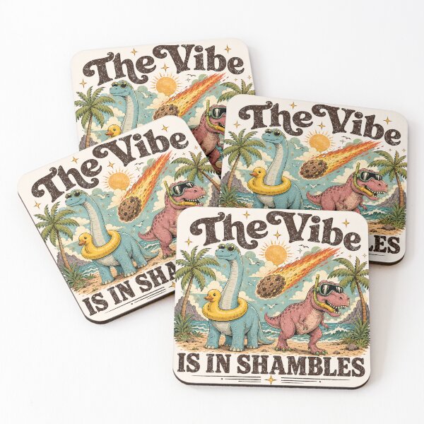 Item preview, Funny Dinosaur Summer The Vibe Is In Shambles designed and sold by legendaryskins.
