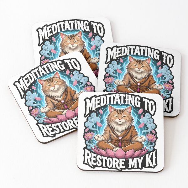 Item preview, Meditating To Restore My Ki Monk Cat Tabletop RPG game designed and sold by CleverRaccoon.