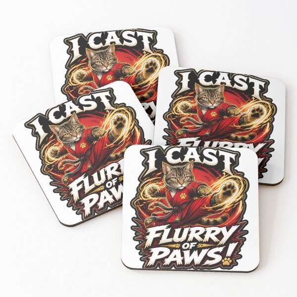 Item preview, Flurry Of Paws Cat Monk Martial Artist Tabletop RPG game designed and sold by CleverRaccoon.
