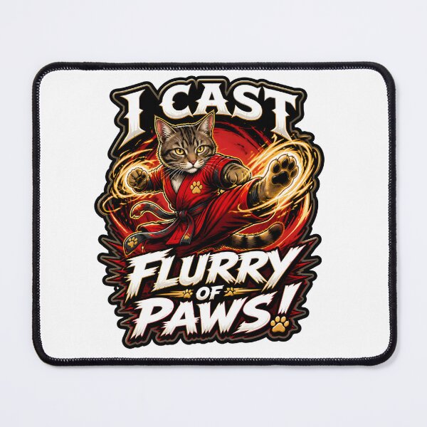 Item preview, Flurry Of Paws Cat Monk Martial Artist Tabletop RPG game designed and sold by CleverRaccoon.