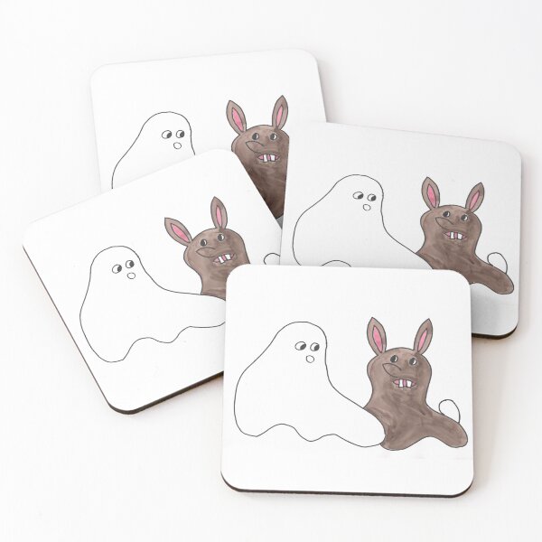 Artikelvorschau, Ghost with Rabbit - Gespenst mit Kanninchen entworfen und verkauft von Anke‘s Bazaar.