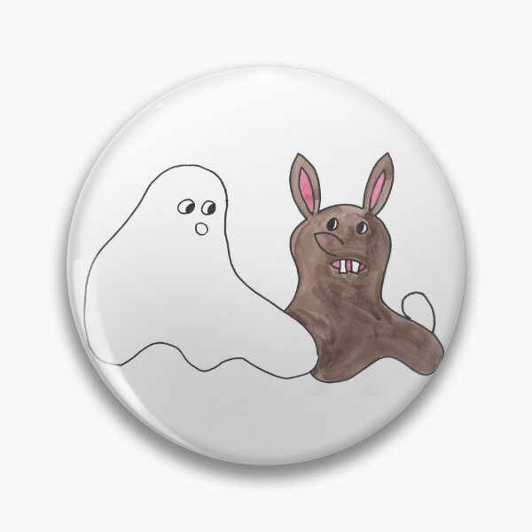 Artikelvorschau, Ghost with Rabbit - Gespenst mit Kanninchen entworfen und verkauft von Anke‘s Bazaar.