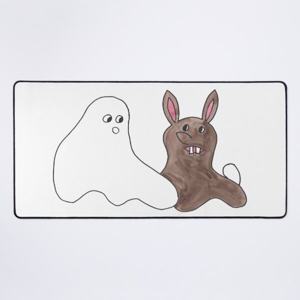 Artikelvorschau, Ghost with Rabbit - Gespenst mit Kanninchen entworfen und verkauft von Anke‘s Bazaar.