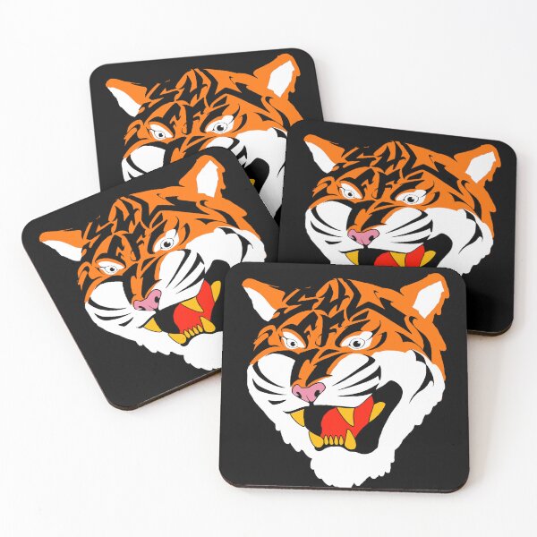 Item preview, traditional tattoo tiger head designed and sold by Sulffiti.