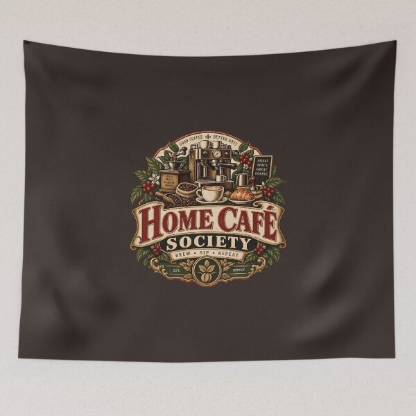 Item preview, Home Café Society Vintage Coffee Emblem designed and sold by KakangMudi.
