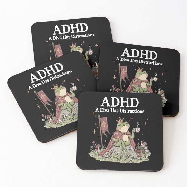 Item preview, ADHD Frog Royal Diva Humor designed and sold by cerima.