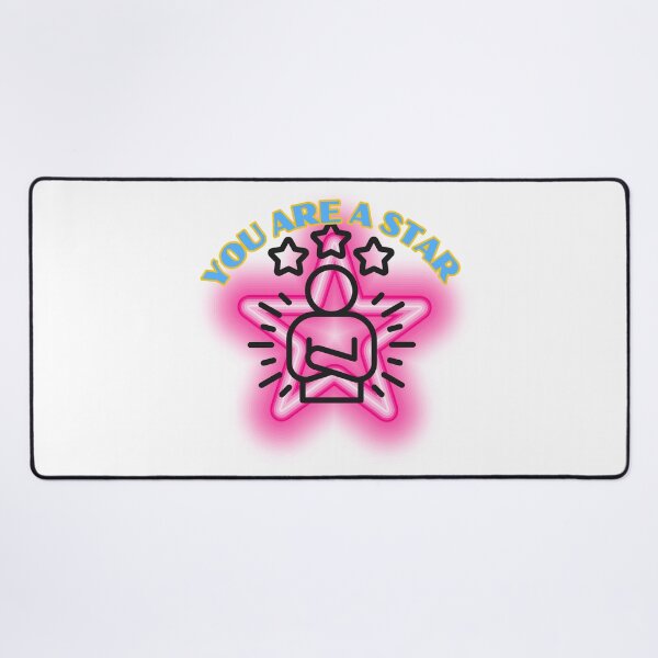 Item preview,  Neon Pink "You Are A Star" Motivational Sticker designed and sold by Palette _Vibes.
