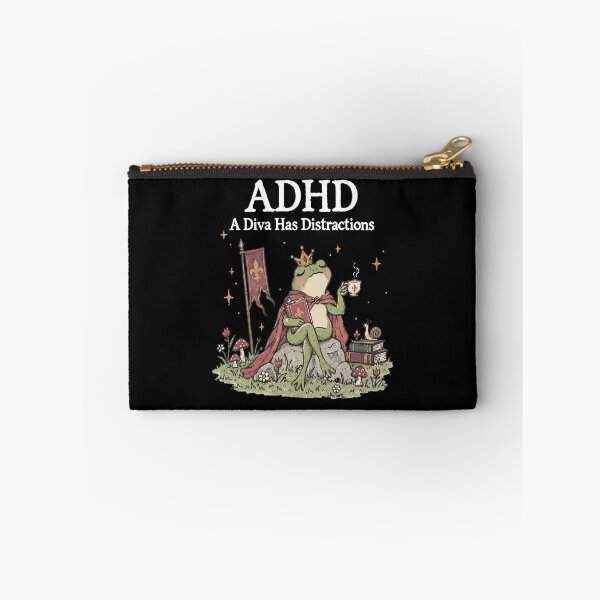 Item preview, ADHD Frog Royal Diva Humor designed and sold by cerima.