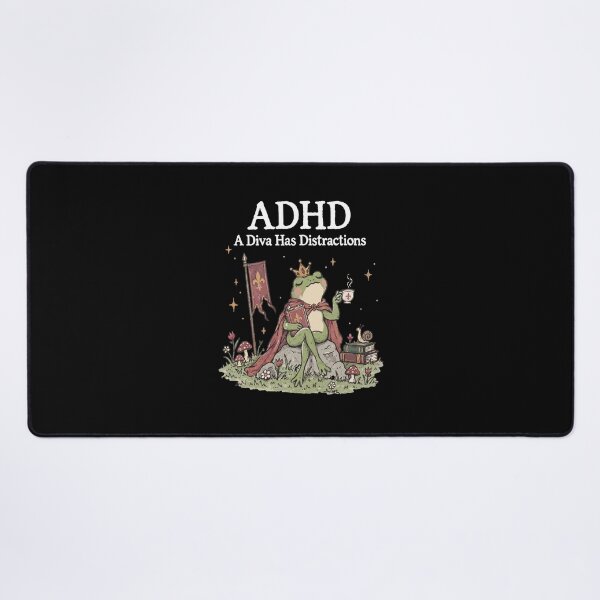 Item preview, ADHD Frog Royal Diva Humor designed and sold by cerima.