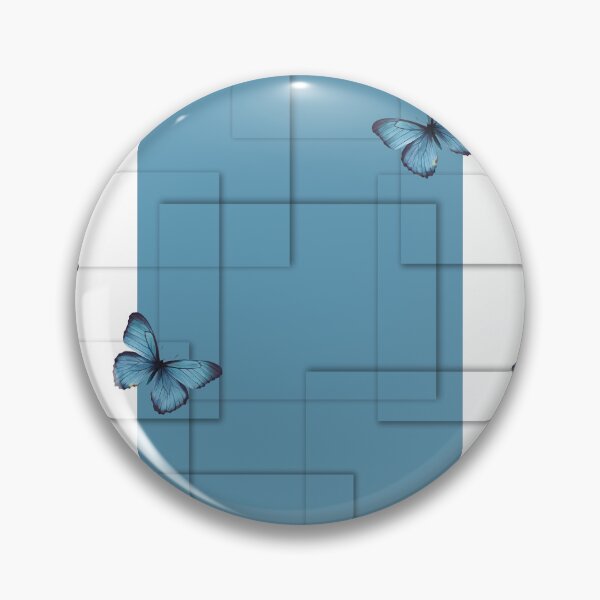 Item preview, Geometric Blue Morpho Butterfly Pattern designed and sold by Verantia.