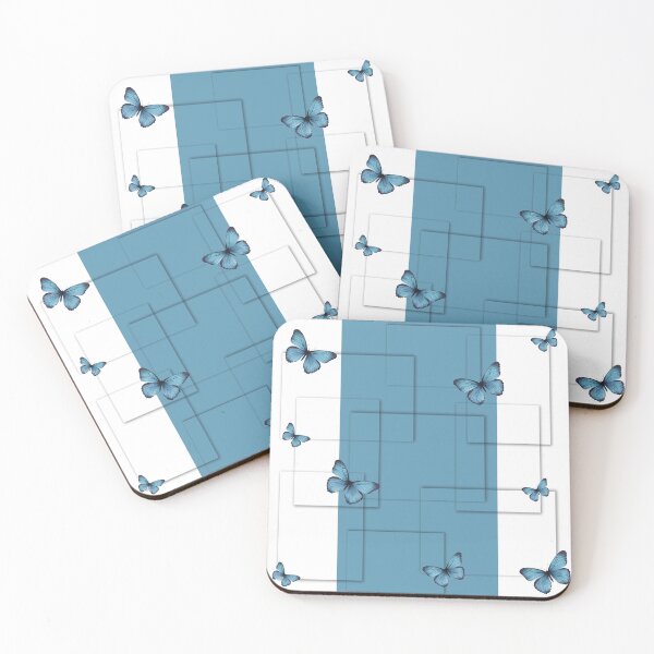 Item preview, Geometric Blue Morpho Butterfly Pattern designed and sold by Verantia.