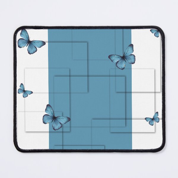 Item preview, Geometric Blue Morpho Butterfly Pattern designed and sold by Verantia.